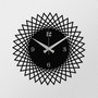 Wallity Reloj de Pared Decorativo Metal S026 Negro 48x48 cm